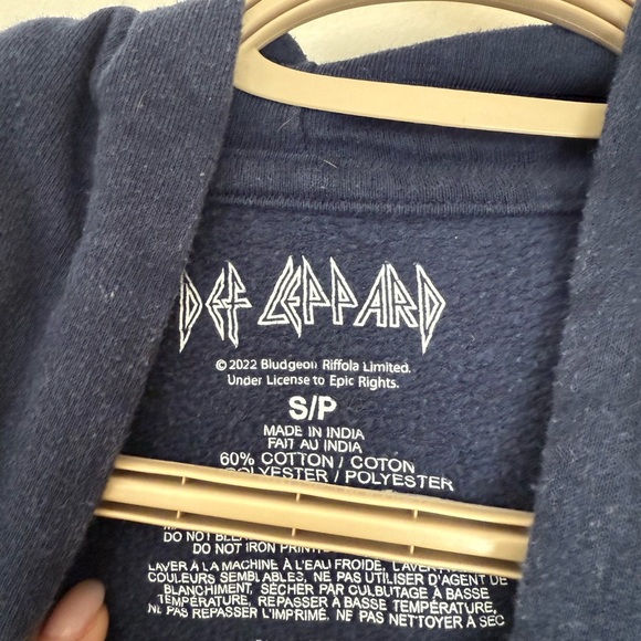 Def Leppard Blue Graphic Hoodie - Picture 3 of 5